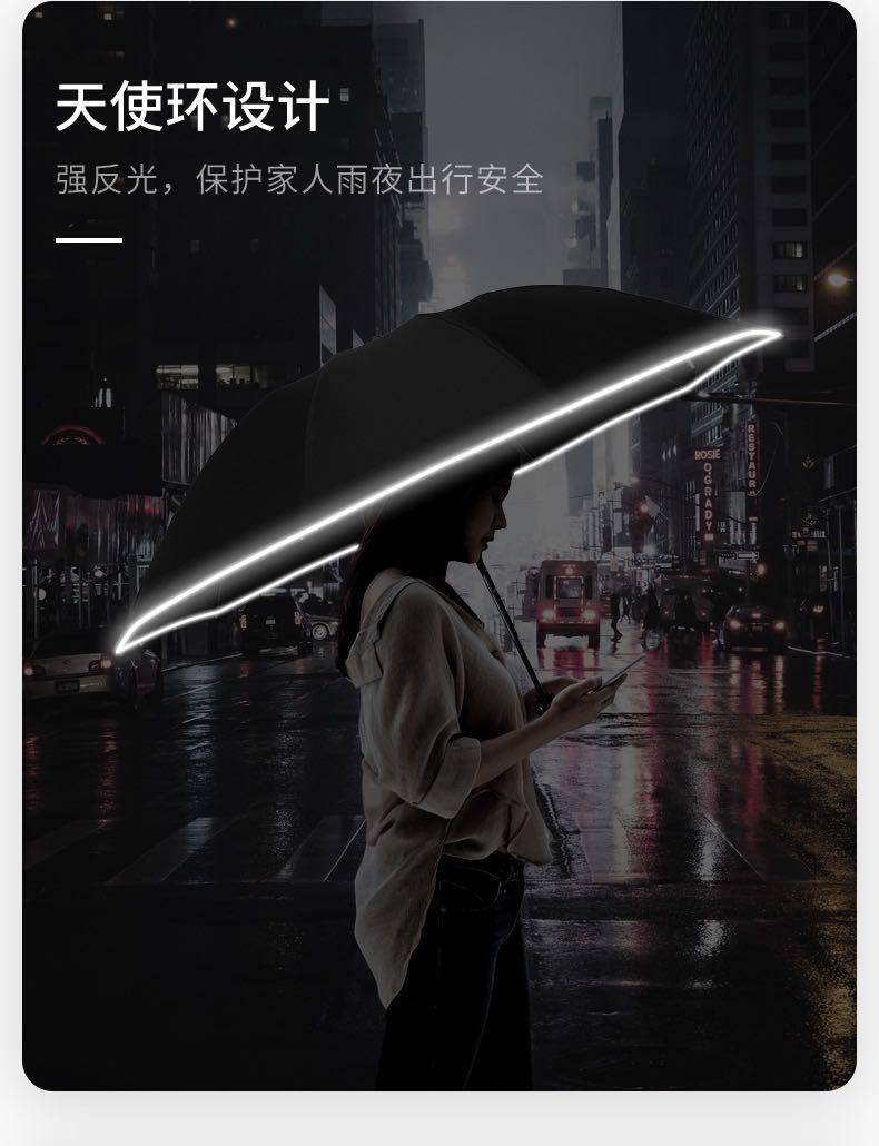 全自动三折反向伞详情图1