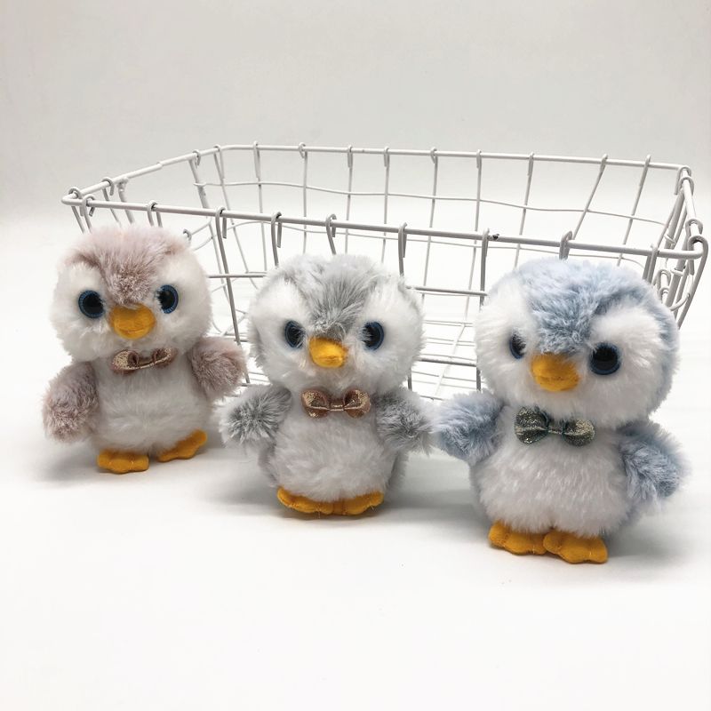 Cute elf penguin plush toy keychain penguin pendant bag decoration boutique doll doll supply