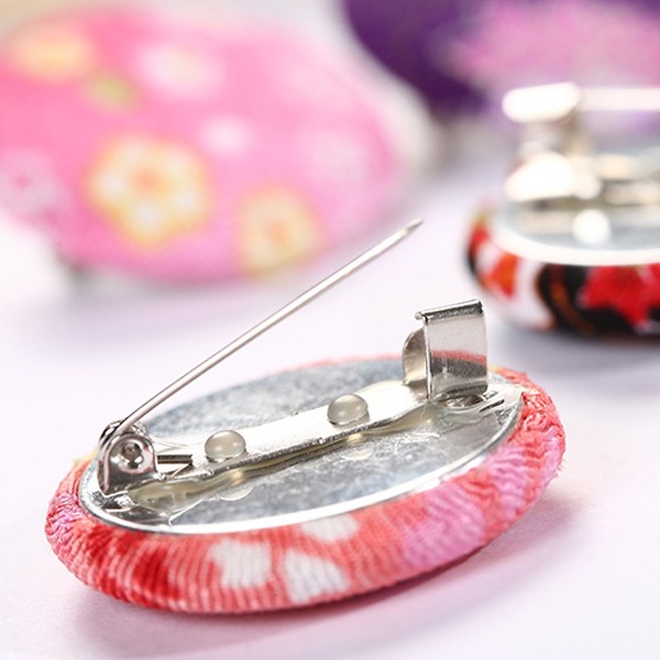 Wholesale of customizable Japanese style series fashionable and simple crepe fabric retro brooches, clothing headwear and pin accessories detail image 5