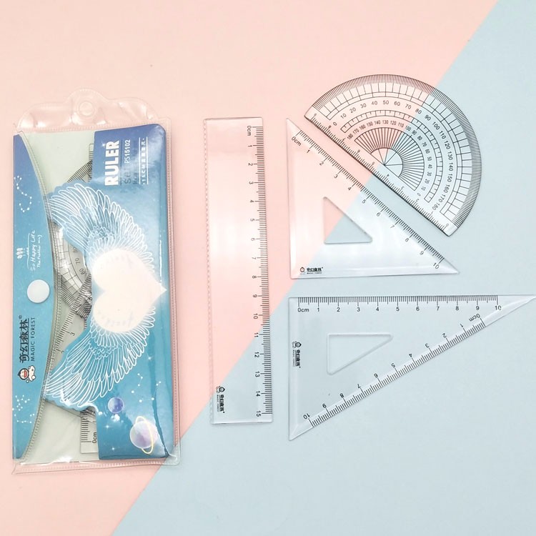 Wholesale Fantasy Forest student universal rulers, plastic injection-molded hard rulers, popular rulers pic 4