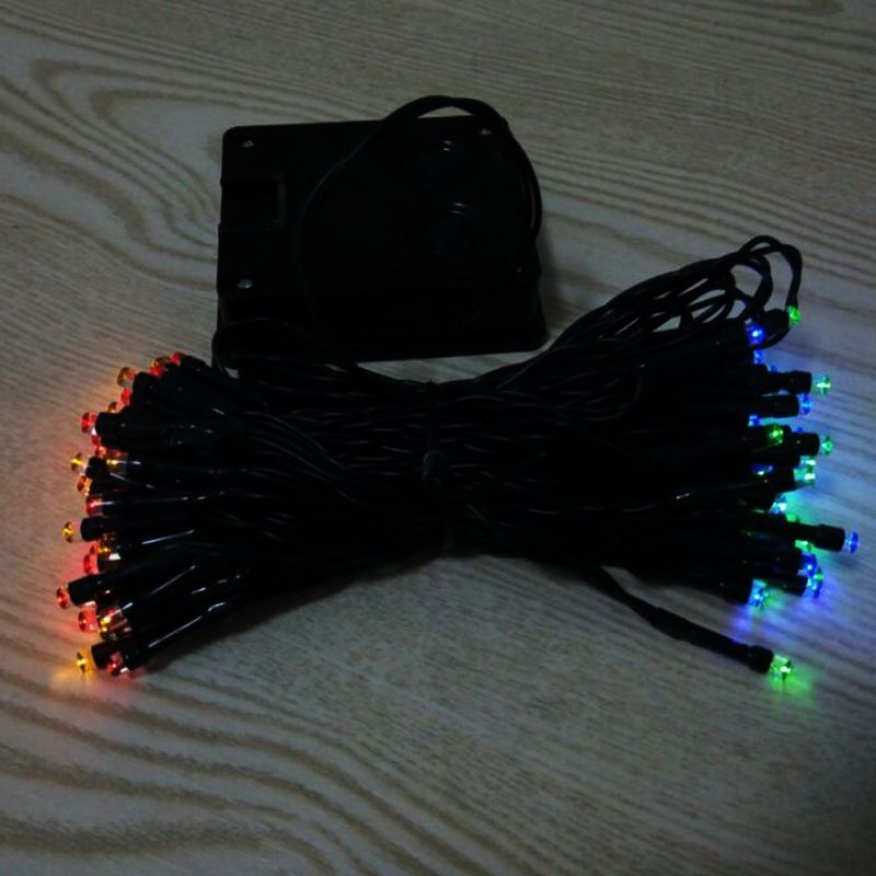 Factory direct sales of solar light strings, courtyard decorative paintings, exterior waterproof festival colored lights details Picture