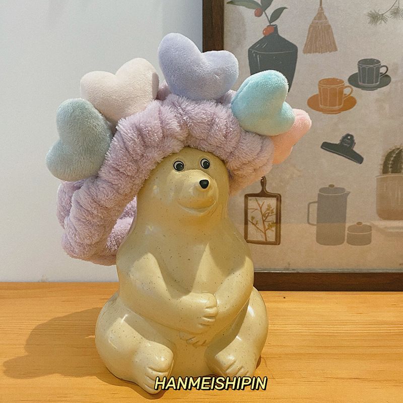 Flower face wash hair band, hair band, Instagram style, rabbit ear makeup, hair tie, mask application, basic headwear Application Scenario