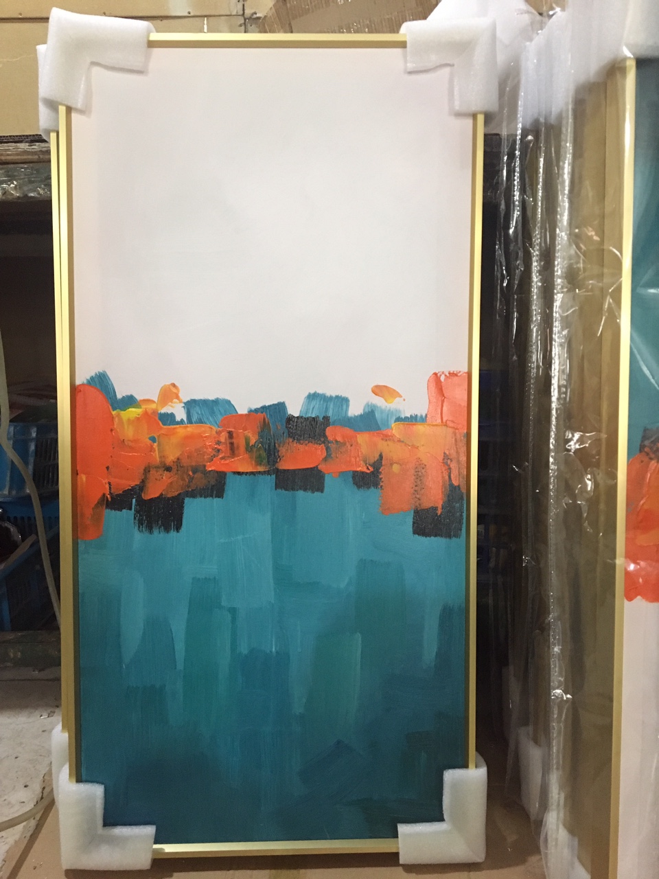 酒店宾馆挂画现代简约抽象油画卫生间挂画