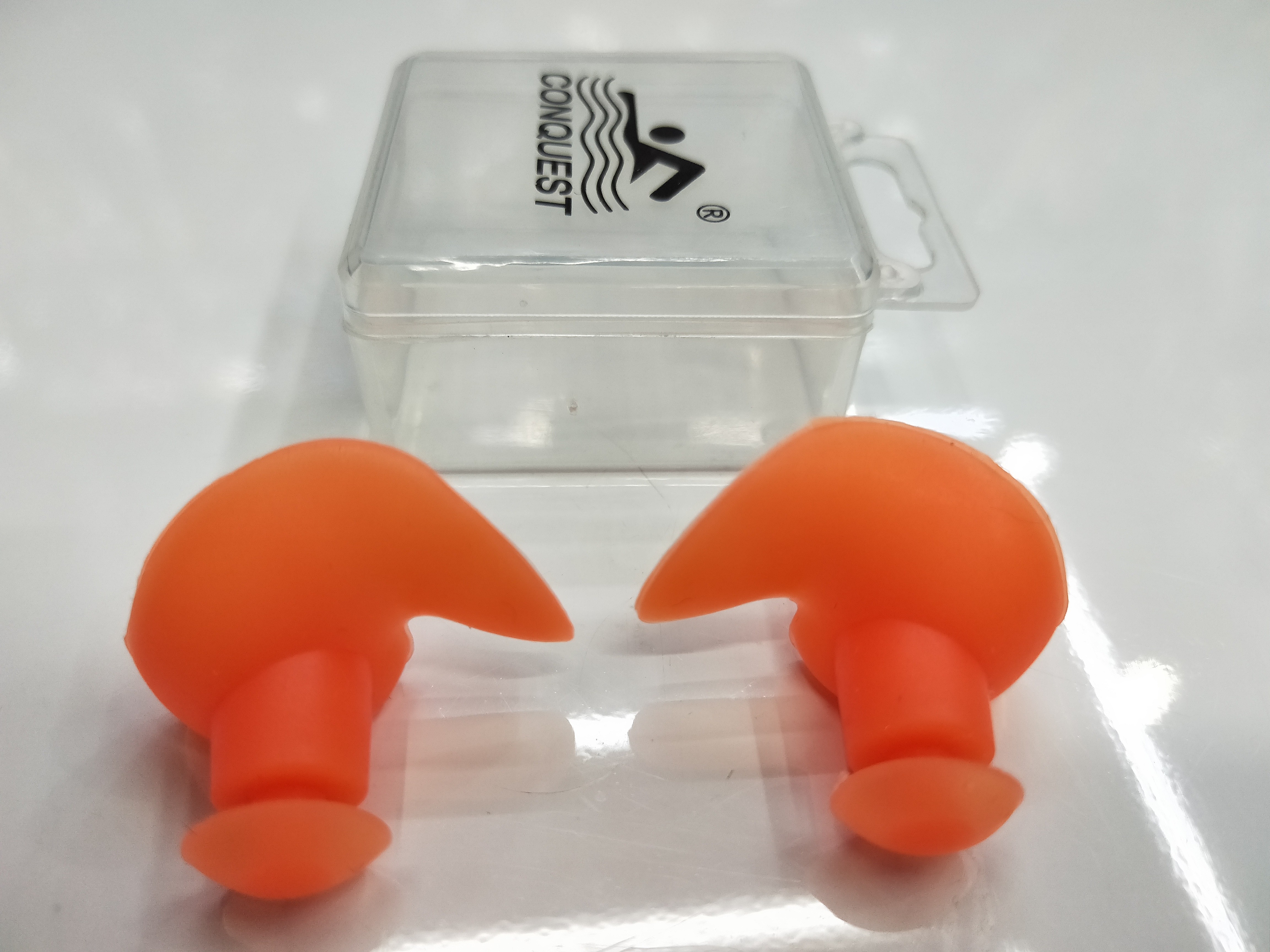 厂家直销花型耳形硅胶耳塞 游泳配件批发NC6花型耳塞 黄色详情图10