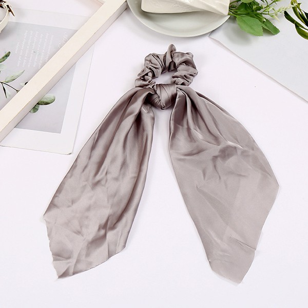 Korean InS-style retro French satin striped hair band, popular large intestine hair tie, hair tie and hair accessory detail image 5