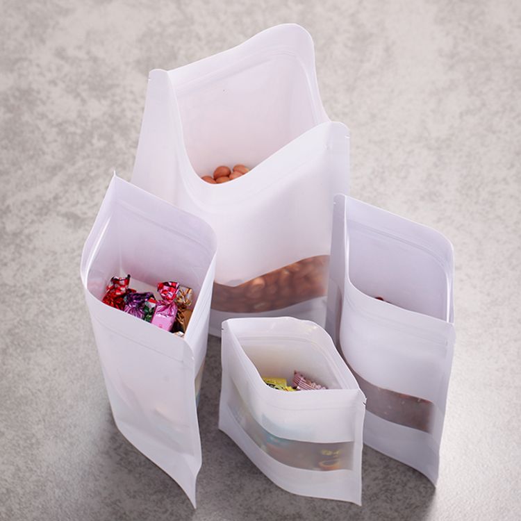 瓜子小包装袋牛皮纸自立自封袋 红枣食品袋 现休闲食品袋细节图