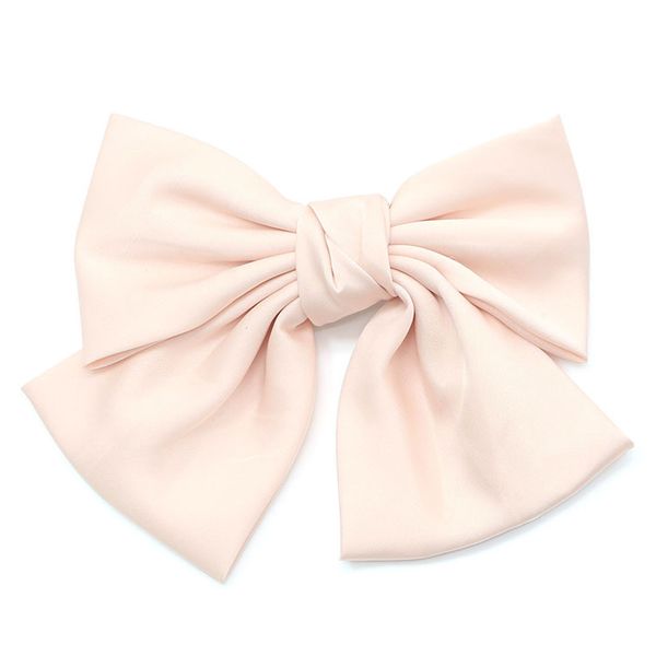 New female Internet celebrity Korean ribbon large bow pearlescent hair clip spring clip sweet and fresh top clip Specification image
