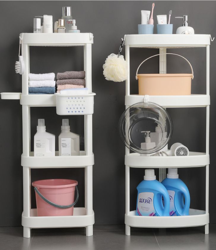 Bathroom storage rack Floor to floor bathroom basin rack Toilet toilet storage storage rack Plastic storage rack