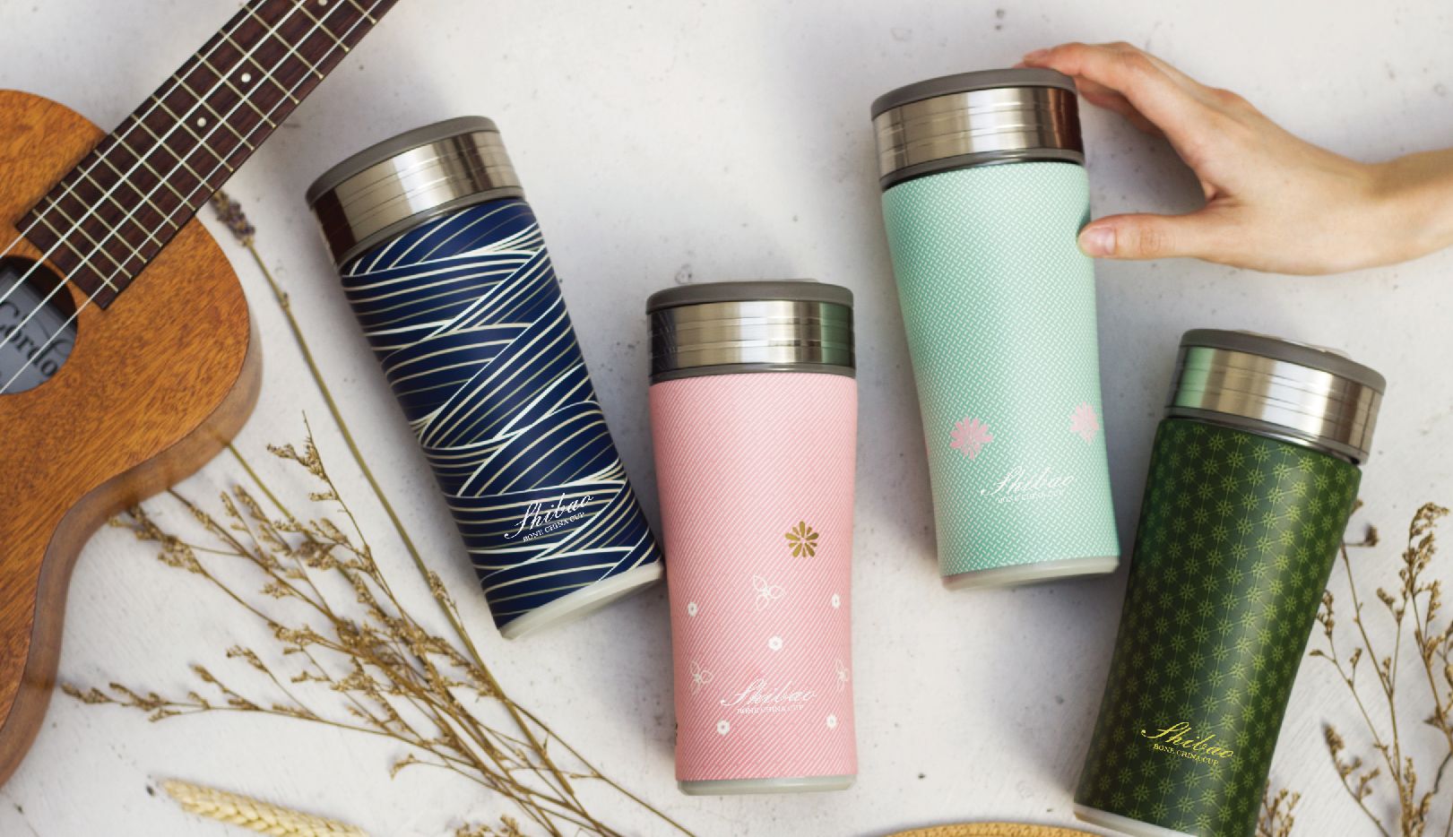 Hong Kong Ginkgo Shibao bone China cup gifts custom - made