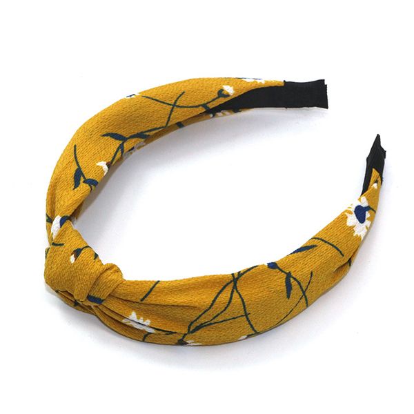 Direct sales from the manufacturer of cross-border fashion printed fabric hair bands, floral knotted headbands and leopard print headwear from Europe and America Specification image