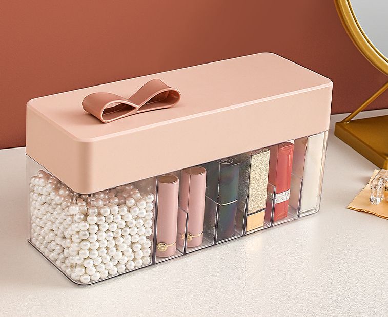 ins Lipstick storage box Girl Heart Polygon with lid dust container lipstick storage lipstick box for cosmetics