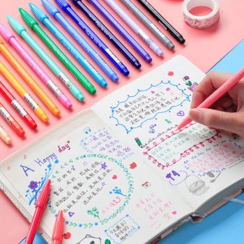 monami3000 Watercolor Pen Set, colorful fiber tip gel pens, watercolor pens, 36-color outline pens Application Scenario