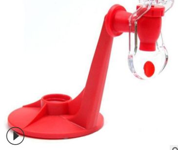 Cola inverted drinking device, inverted water dispenser, switch drinking device, mini PE bag TV product Item Picture