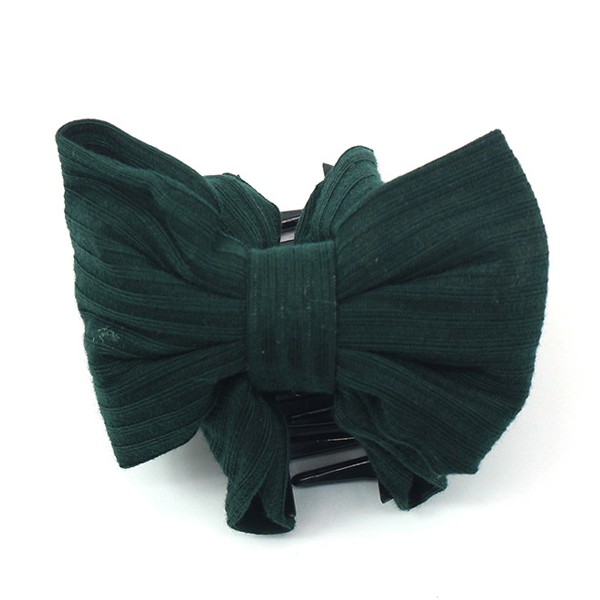 A new Korean-style women's fashionable and simple fabric bow grab clip that is versatile for daily use and a retro Korean-style hair clip accessory detail image 6