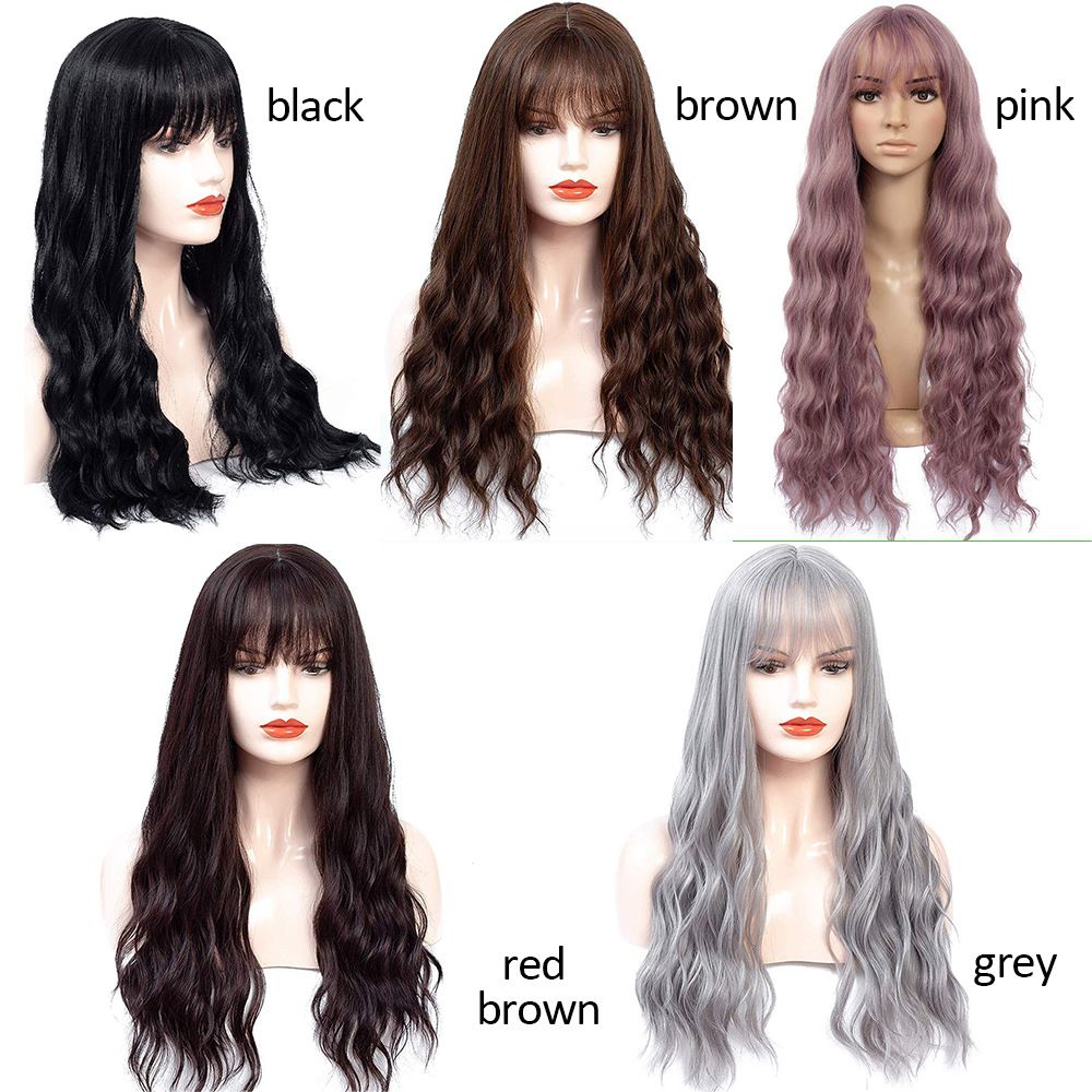 New best-selling synthetic fiber wig, long and fluffy curly hair, corn perm wig head cover