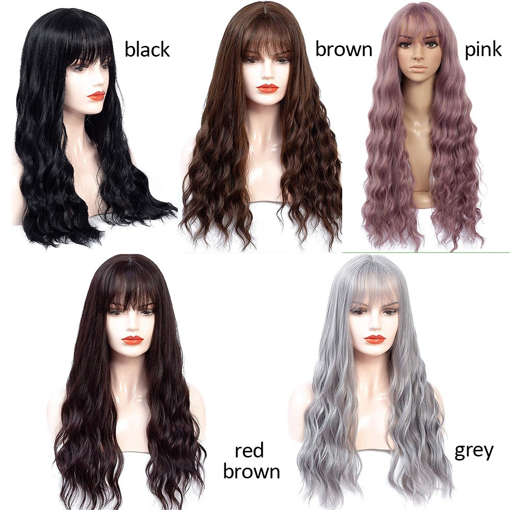 New best-selling synthetic fiber wig, long and fluffy curly hair, corn perm wig head cover detail image 1