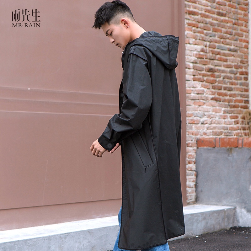 机车时尚雨披 骑行男女电瓶车雨披 户外徒步雨衣 旅游eva雨衣成人产品图