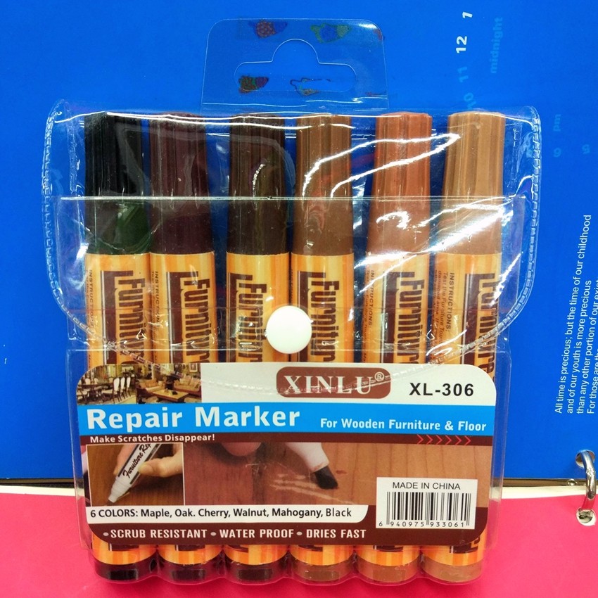 木纹补色笔 家具补漆笔 地板维修划痕掉漆补色 刀头地板笔 XL-306