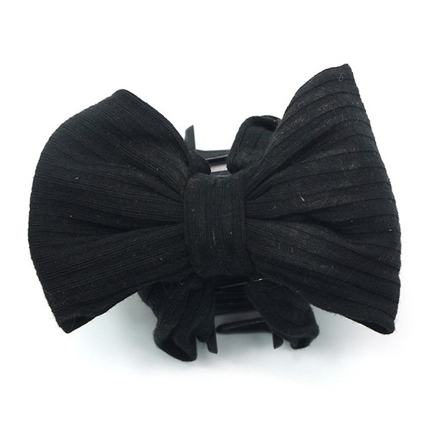 A new Korean-style women's fashionable and simple fabric bow grab clip that is versatile for daily use and a retro Korean-style hair clip accessory detail image 3