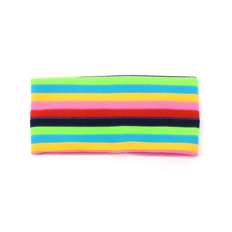 Rainbow knitted hair band, popular headscarf, face wash hair band, fashionable and versatile, outdoor running headband, yoga hair accessory detail image 3