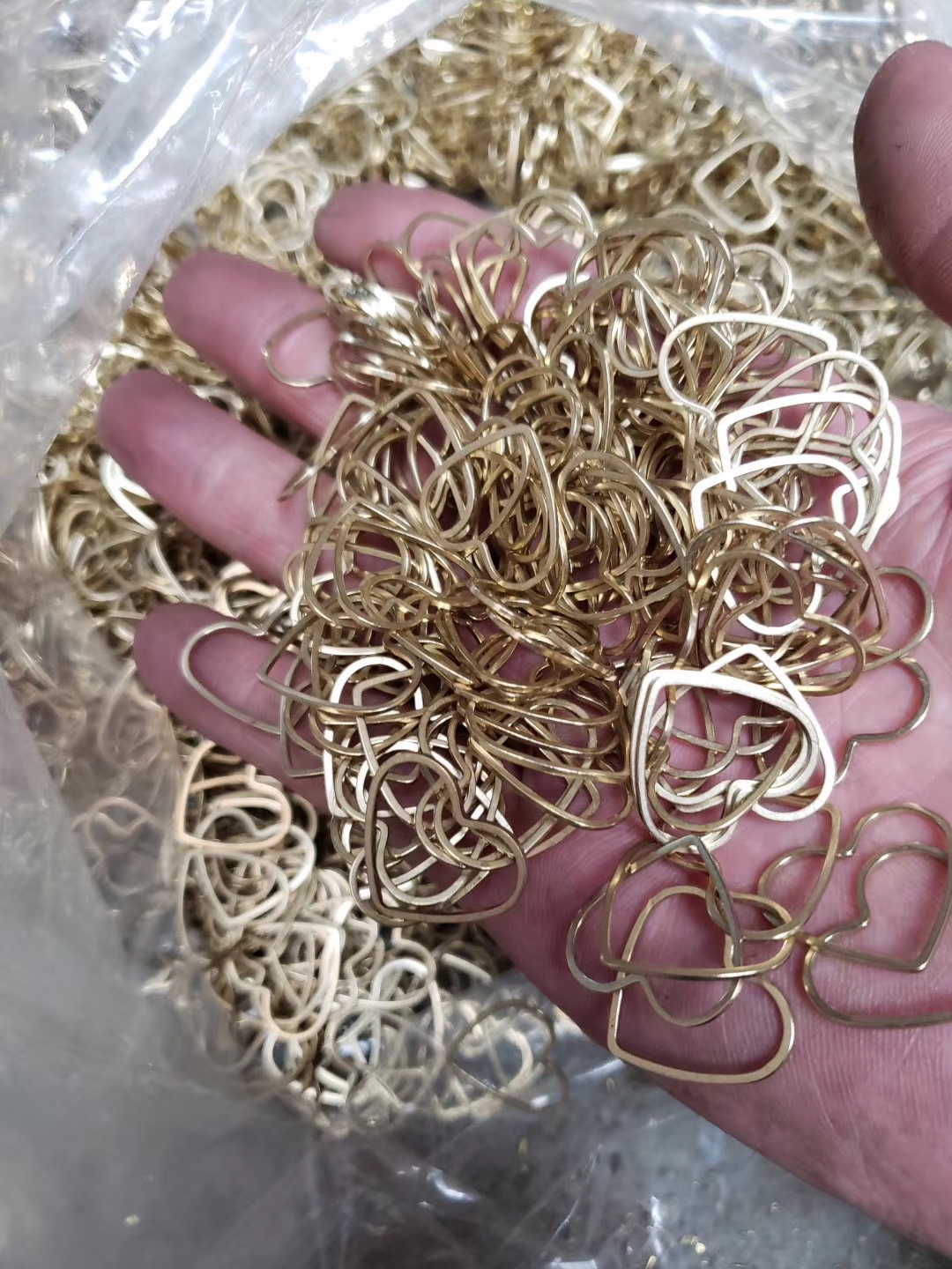 开口圈开口戒指工艺品手工开口圈白底实物图