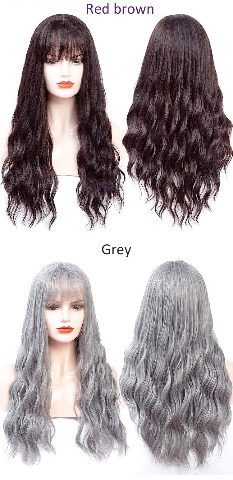 New best-selling synthetic fiber wig, long and fluffy curly hair, corn perm wig head cover Application Scenario