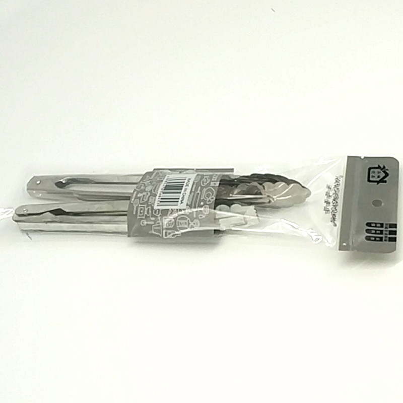 Bagged stainless steel bread tongs, food tongs, multi-functional food tongs, 2pcs. Convenient and practical. Recommended as a bestseller. Strongly recommended by the store. Good products for daily use details Picture
