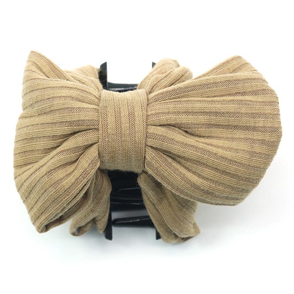 A new Korean-style women's fashionable and simple fabric bow grab clip that is versatile for daily use and a retro Korean-style hair clip accessory detail image 7