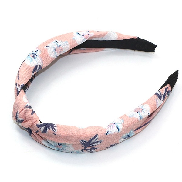 Direct sales from the manufacturer of cross-border fashion printed fabric hair bands, floral knotted headbands and leopard print headwear from Europe and America pic 4