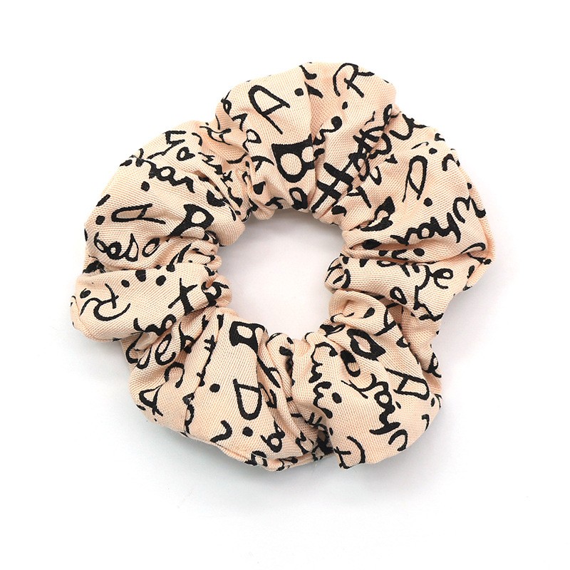 Korean Internet celebrity French oversized letter large intestine circle fairy fabric hair tie, hair tie, bun hair band, super fairy-like detail image 6