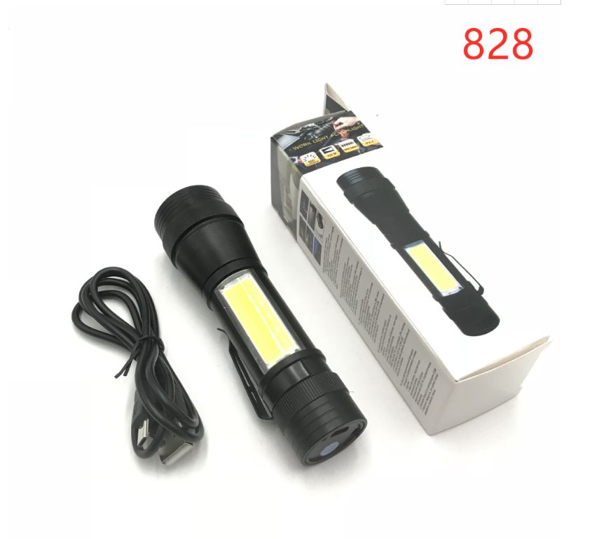 Factory direct sales of LED high-intensity flashlight, USB charging, portable and high-intensity long-range shooting