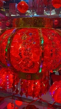 户外防水大红灯笼家用过年灯笼挂饰新年装饰门口阳台春节布置窗户1