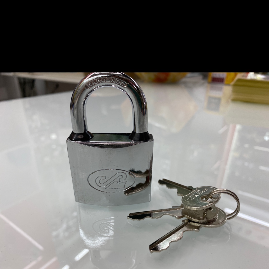 38mm steel-plated lock details Picture