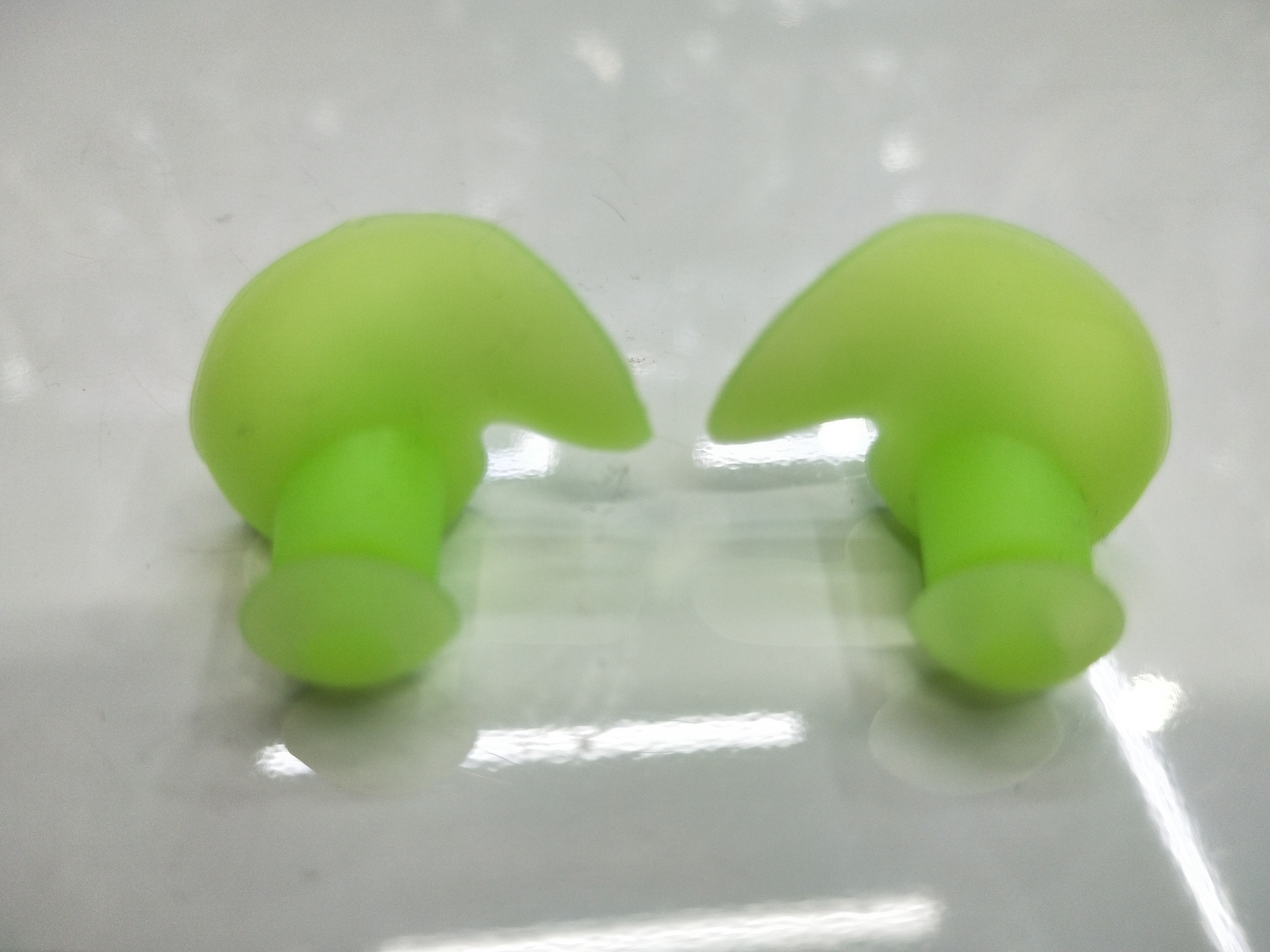 厂家直销花型耳形硅胶耳塞 游泳配件批发NC6花型耳塞 黄色详情图9