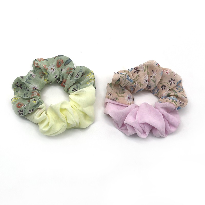 Korean sweet and cute girl's InS-style big intestine hair band, retro French simple hair tie, hair band and hair accessory detail image 2