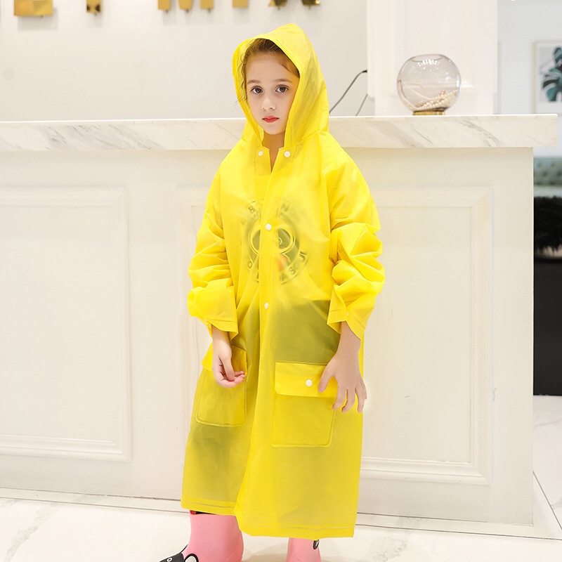 厂家直销旅游徒步雨衣雨披 学生口袋款雨具 加厚儿童雨衣EVA雨衣产品图