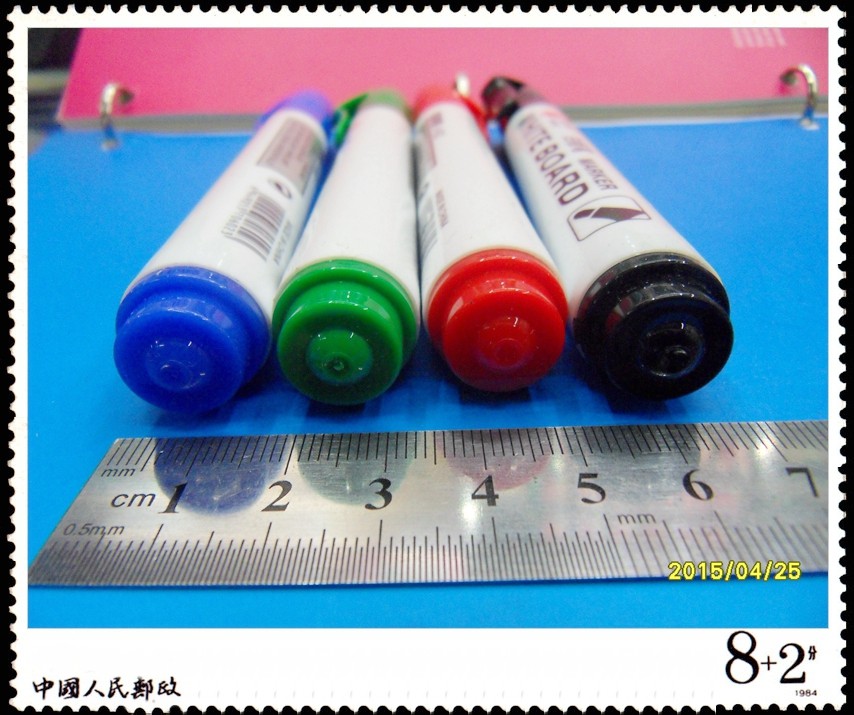 Manufacturers Direct Whiteboard Pen Easy To Erase Bright Color Environmental Protection Wb-105 Pvc Bag Whiteboard Pen Specification drawing