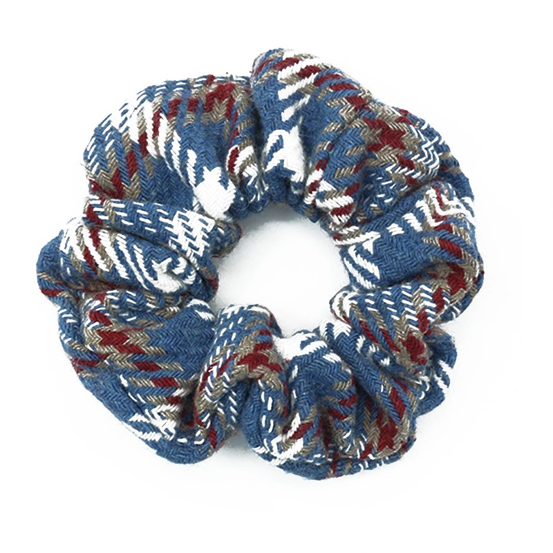 韩国新款IU同款呢料肥大肠圈发圈 简约丸子头扎马尾发尾头绳发饰详情图2