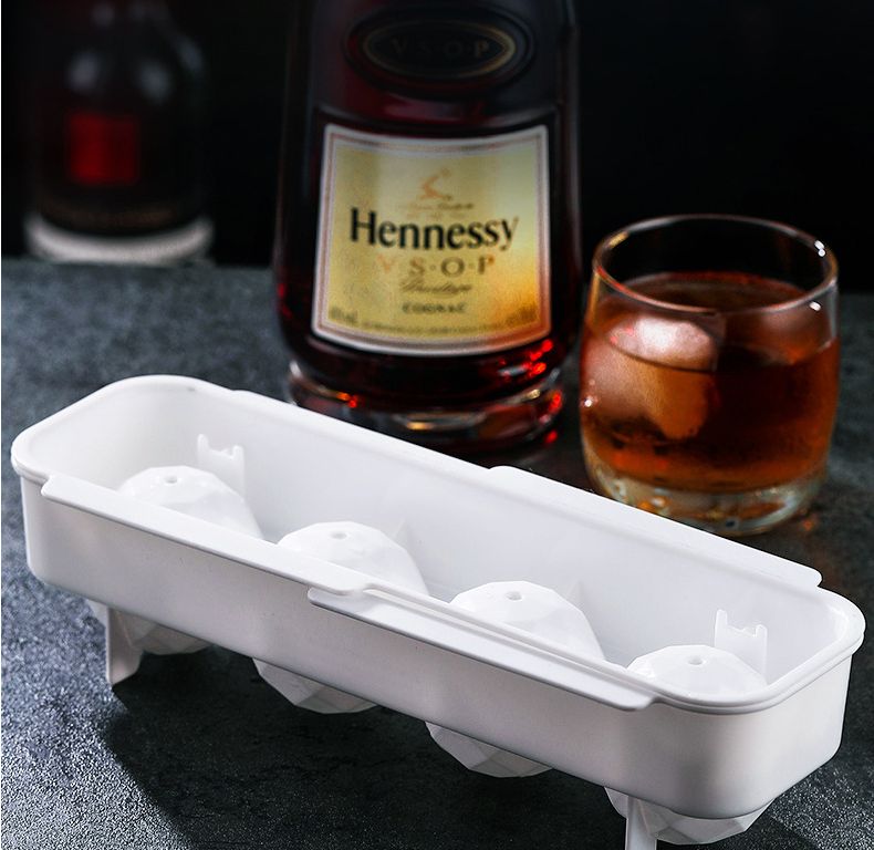 Exported Japanese ice cube trays, Douyin ice blocks, whisky ice hockey molds, ice cube boxes, silicone ice makers with LIDS details Picture