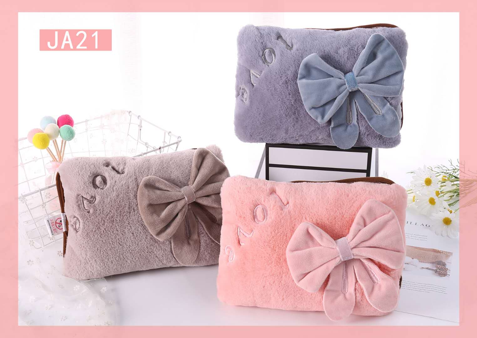 新款毛绒暖手宝 卡通充电电热水袋 防爆 暖水袋批发61