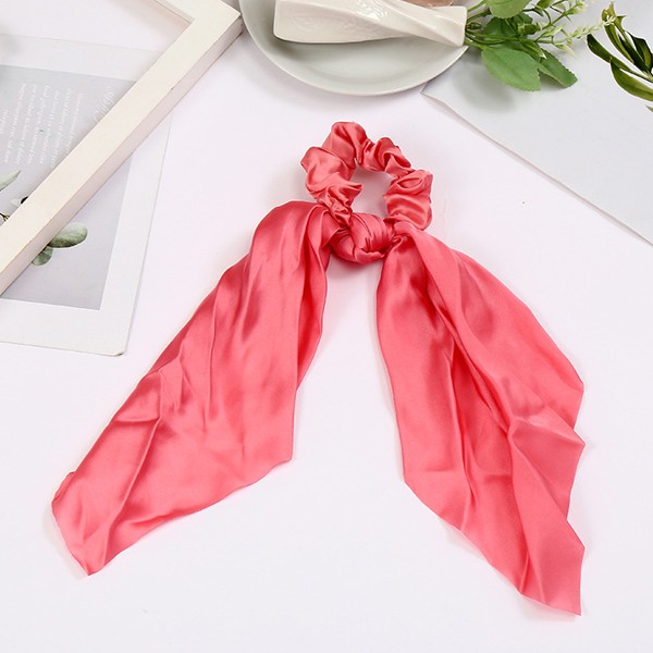 Korean InS-style retro French satin striped hair band, popular large intestine hair tie, hair tie and hair accessory detail image 7