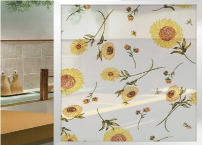 Origin Source Creative PVC glass film window sticker Sunflower electrostatic home decoration glass sticker mixed batch