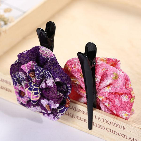 Wholesale of Japanese Japanese-style series new fashionable flower hair clips, women's headwear, and edge hair clips available for customization details Picture