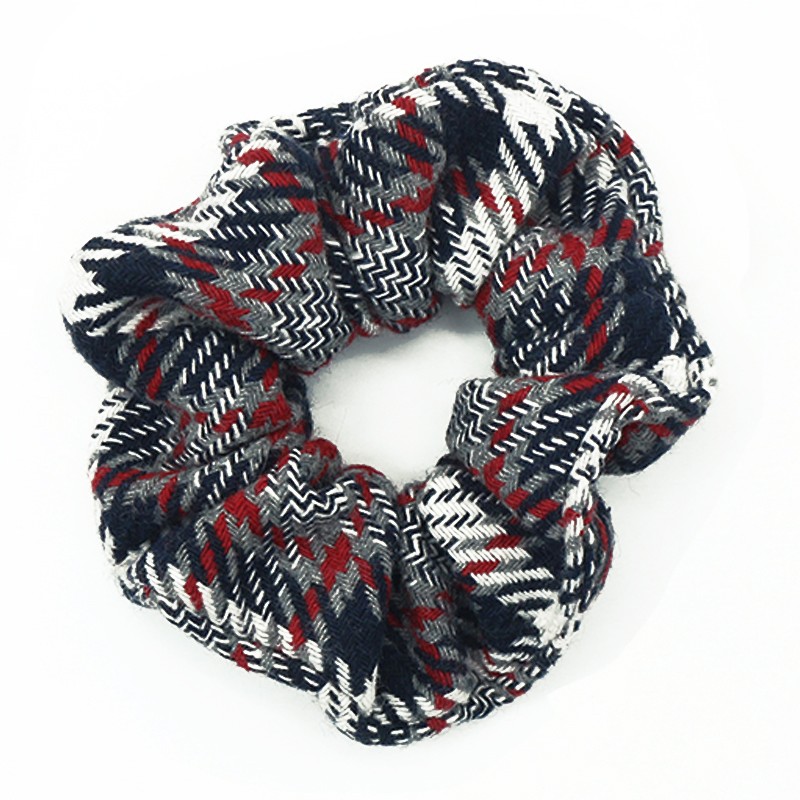 韩国新款IU同款呢料肥大肠圈发圈 简约丸子头扎马尾发尾头绳发饰详情图5