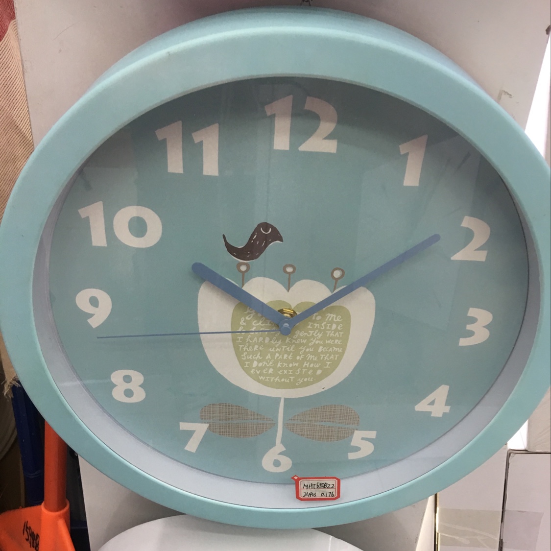 Lovely cartoon wall clock living room thumbnail