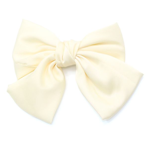 New female Internet celebrity Korean ribbon large bow pearlescent hair clip spring clip sweet and fresh top clip Item Picture