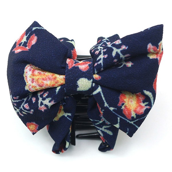 A new Korean-style women's fashionable and simple fabric bow grab clip that is versatile for daily use and a retro Korean-style hair clip accessory detail image 5
