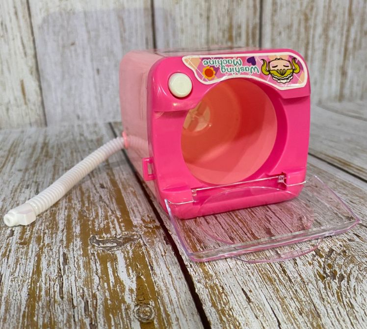 儿童电动迷你仿真洗衣机过家家玩具可加水排水洗粉扑神器详情图4