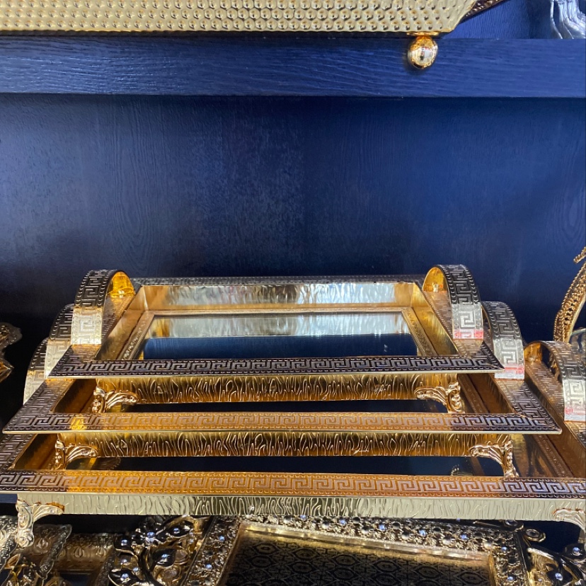 新款印度花纹镜子三件套