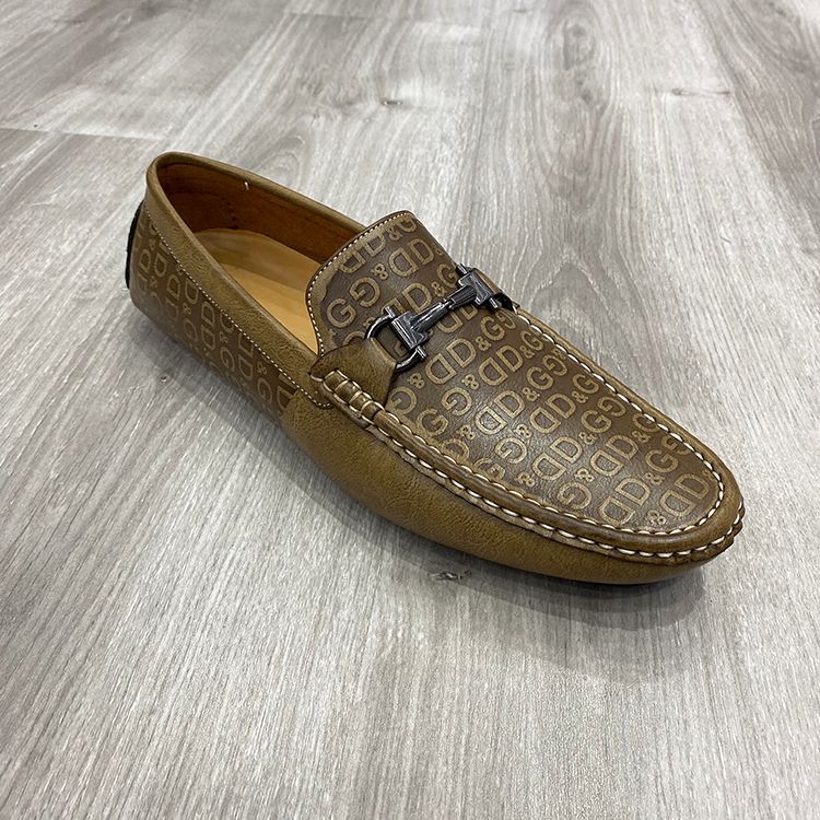 New men's Doudou shoes low top PU top printed foot flat casual men's single shoes men shoes 2020 thumbnail